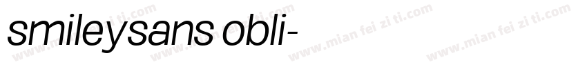 smileysans obli字体转换